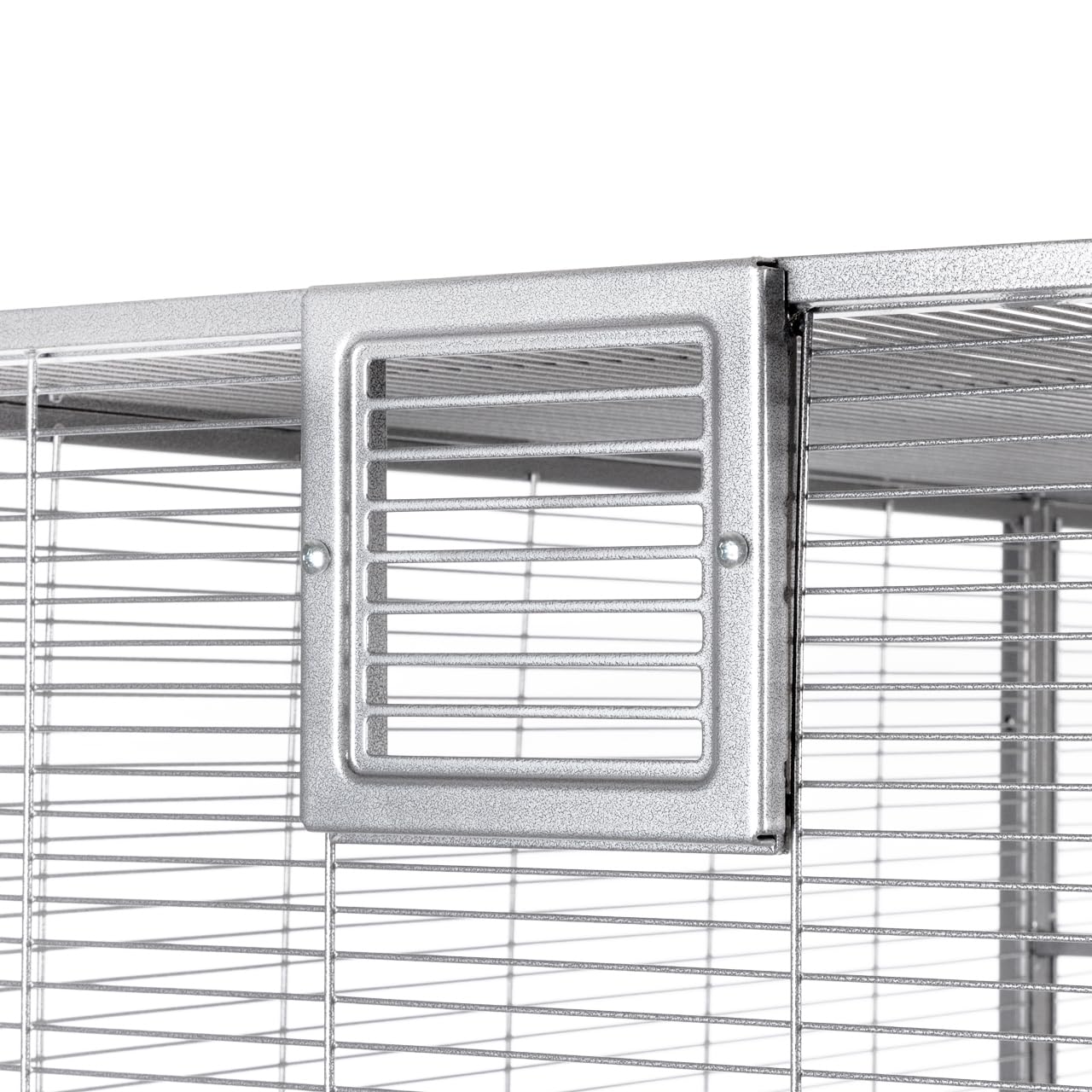 Montana Cages | Premium Voliere New Sydney I Vogelkäfig für Sittiche und kleine Papageien, inkl. 2 Näpfe, 4 Lenkrollen, AVILON Pulverbeschichtung, Platinum Edition, ca. 90 x 70 x 180cm