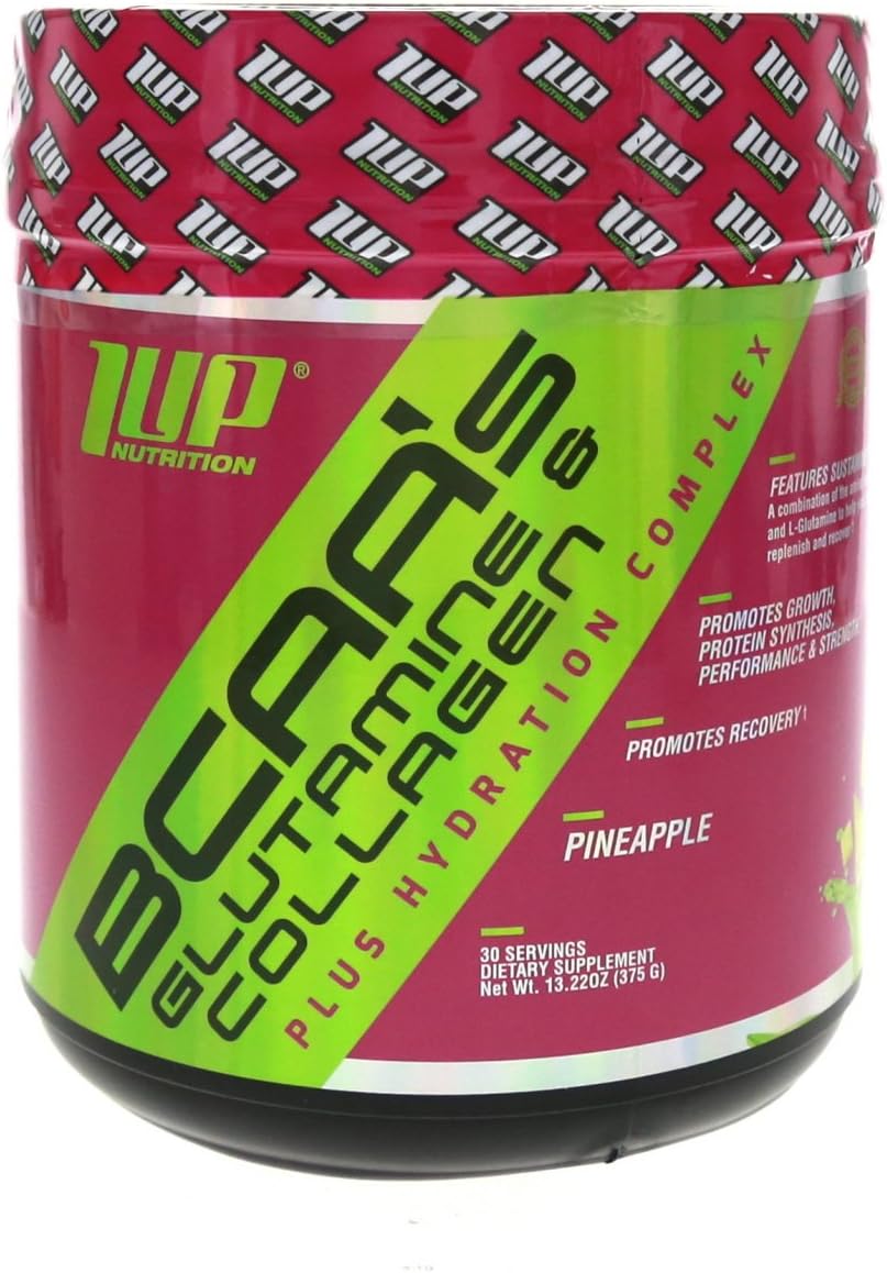 1Up Nutrition Her Bcaa's, Glutamine & Collagen Plus Hydration Complex, Pineapple