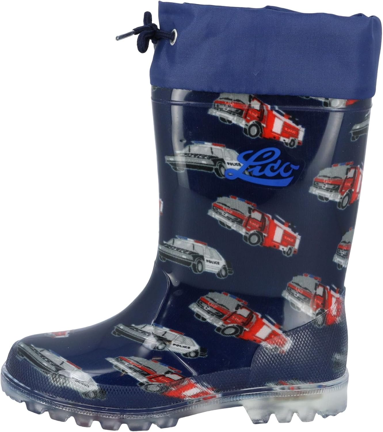 Lico Boy's Wellington Boots Rain, Navy Red Blue, 13.5 UK