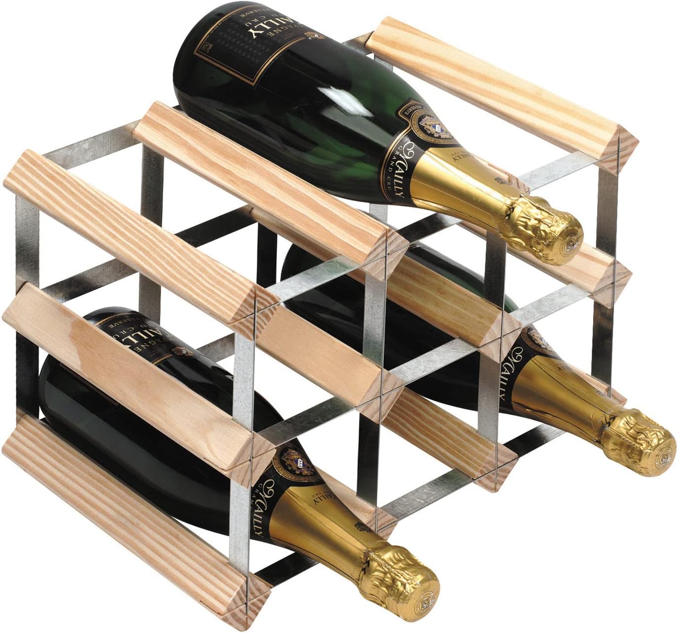 RTA 9 Bottle Traditional Wine RackKitNatural Pine (FSC) Amazon.co