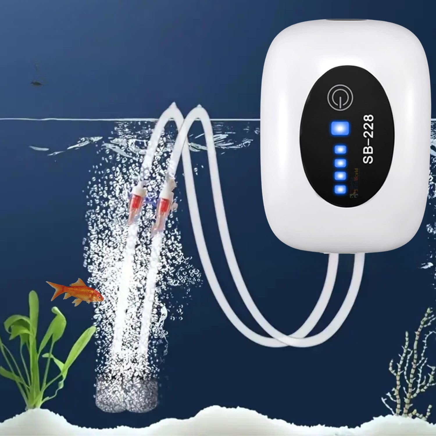 Sobo SB Series Aquarium Battery Air Pump, Rechargeable and Portable, Large Battery Capacity, for Aquariums, Outdoor Fishing and Power Cut (SB-228) (B0CSYSKDW8) Amazon Price History, Amazon Price Tracker