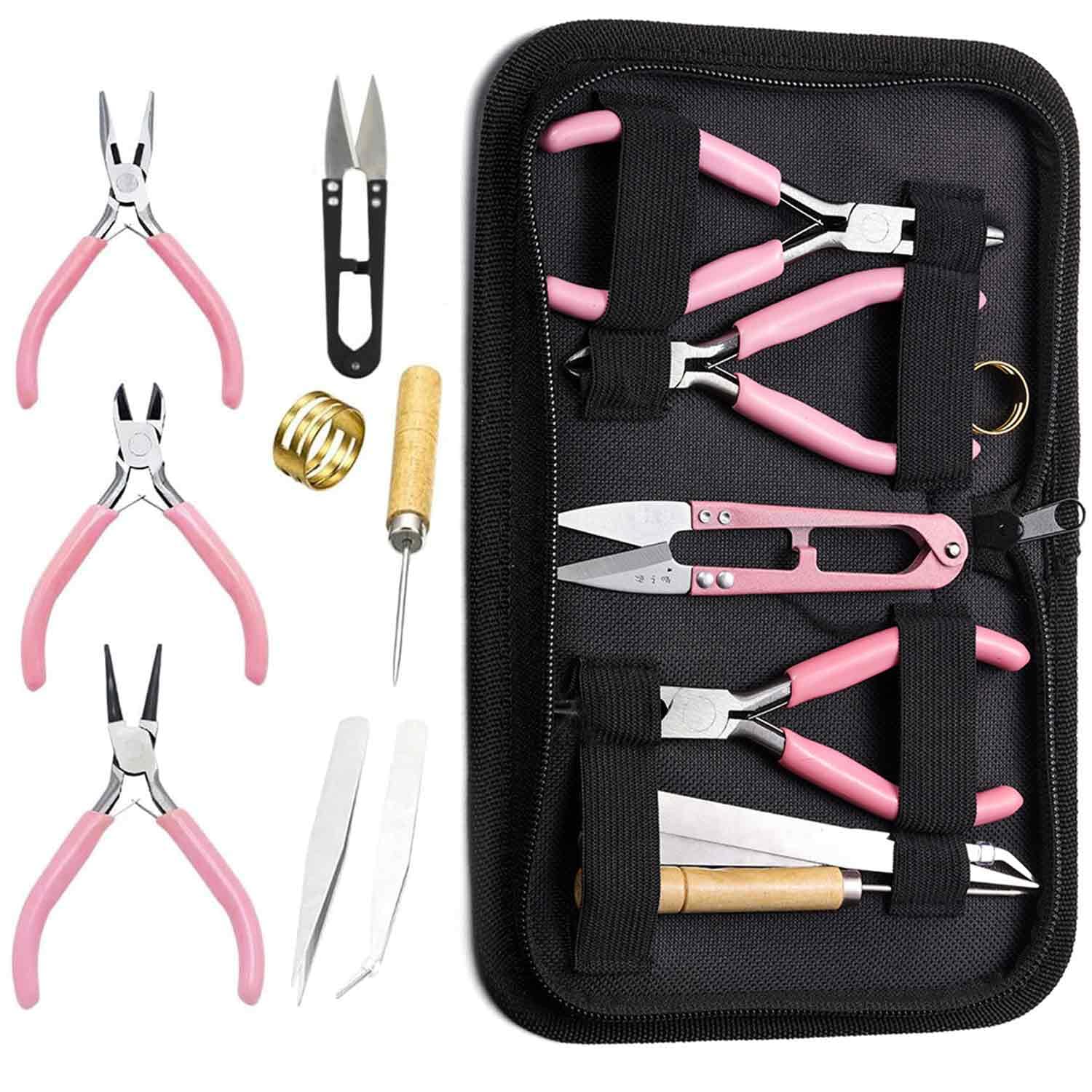 KSAIBINID 8 PCS for 1 Set Jewellery Making Materials Kit, Complete DIY Jewellery Making Tools Set with Essential Components, Ideal for Earring and Keychain Crafting Projects-image-25