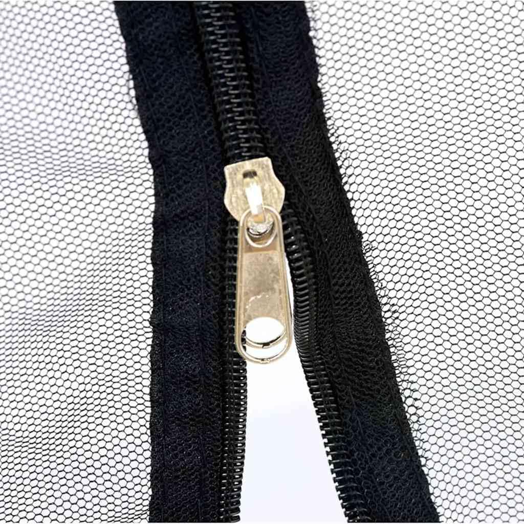 vidaXL Mosquitera para Exteriores Malla 220 Negra 300x300x200 cm, mosquiteras para Cama, mosquitera Plegable, mosquitera para Camping