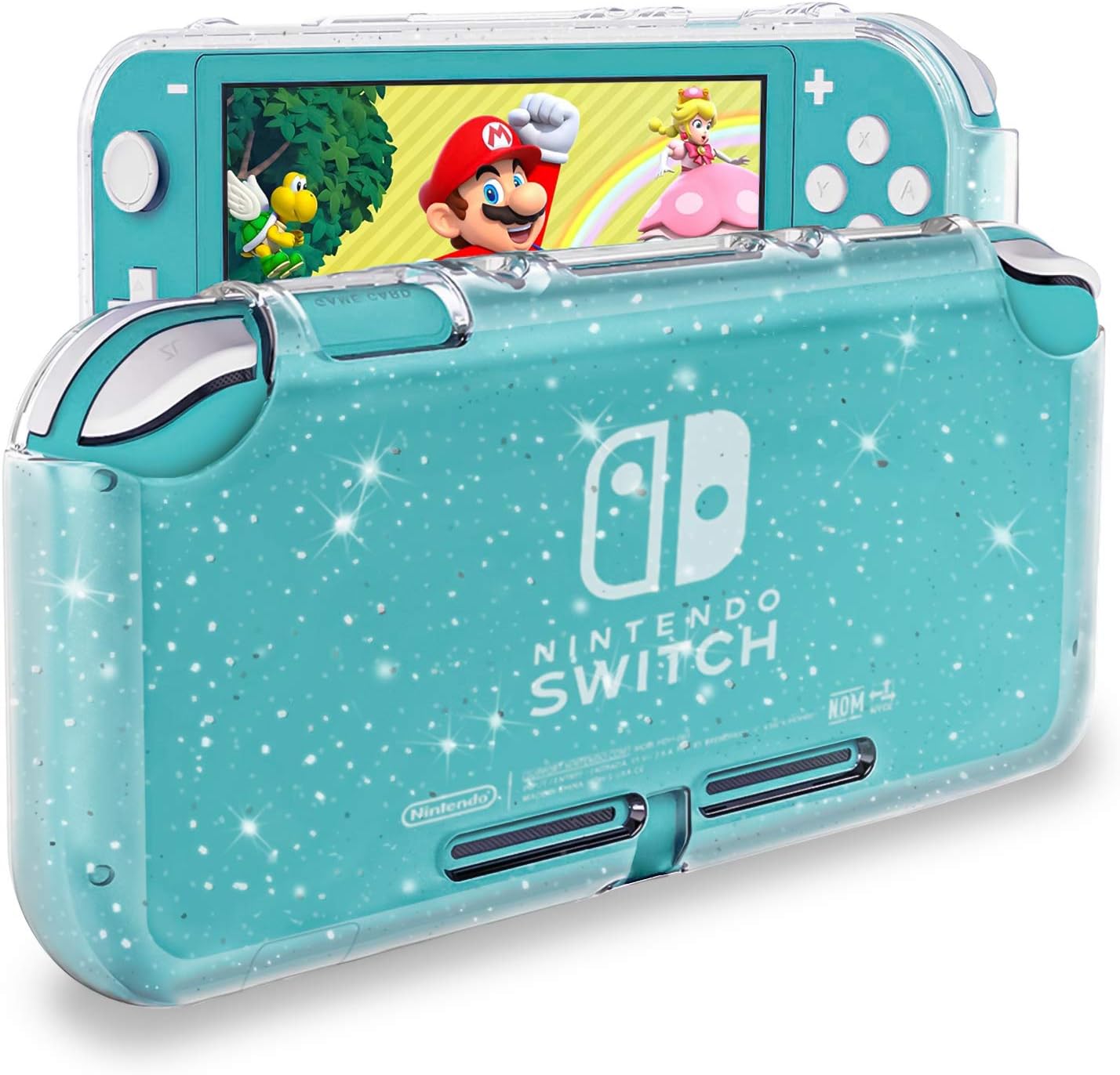 Protective Case for Nintendo Switch Lite, Glitter Bling Soft TPU Cover with Shock-Absorption and Anti-Scratch Design Protective Case - Crystal Glitter
