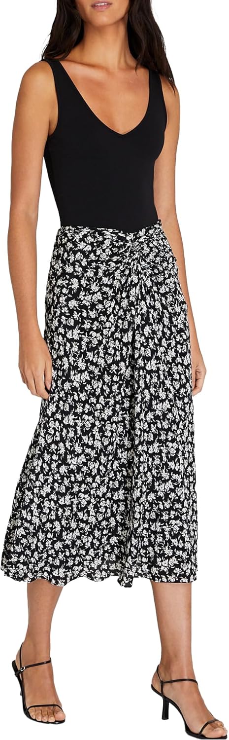 Club Monaco Women's Women's Printed Twist Front Midi Skirt