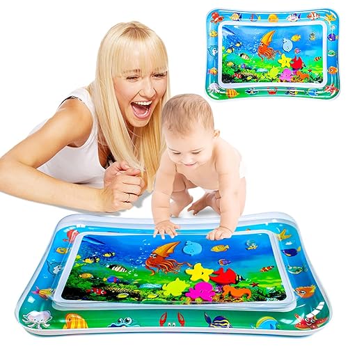 Miniatura 8 de Tapete de agua para bebés, tapete de agua para bebé, tapete de juego inflable, tapete de agua para bebés, juguetes para bebés, divertido centro de
