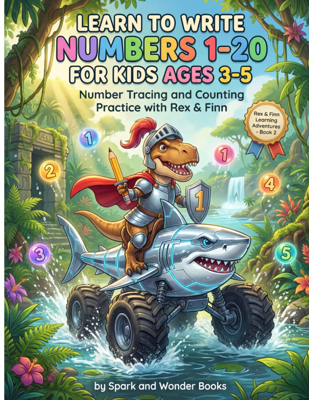Learn to Write Numbers 1–20 for Kids Ages 3–5: Number Tracing and Counting Practice with Rex & Finn (Rex & Finn Learning Adventures)