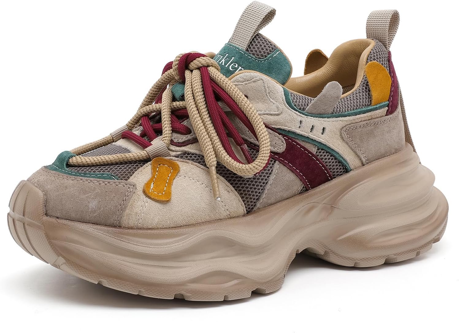 Women Sneakers Autumn Fashion Breathable Casual Shoes Mesh Lace Up Comfort Platform...