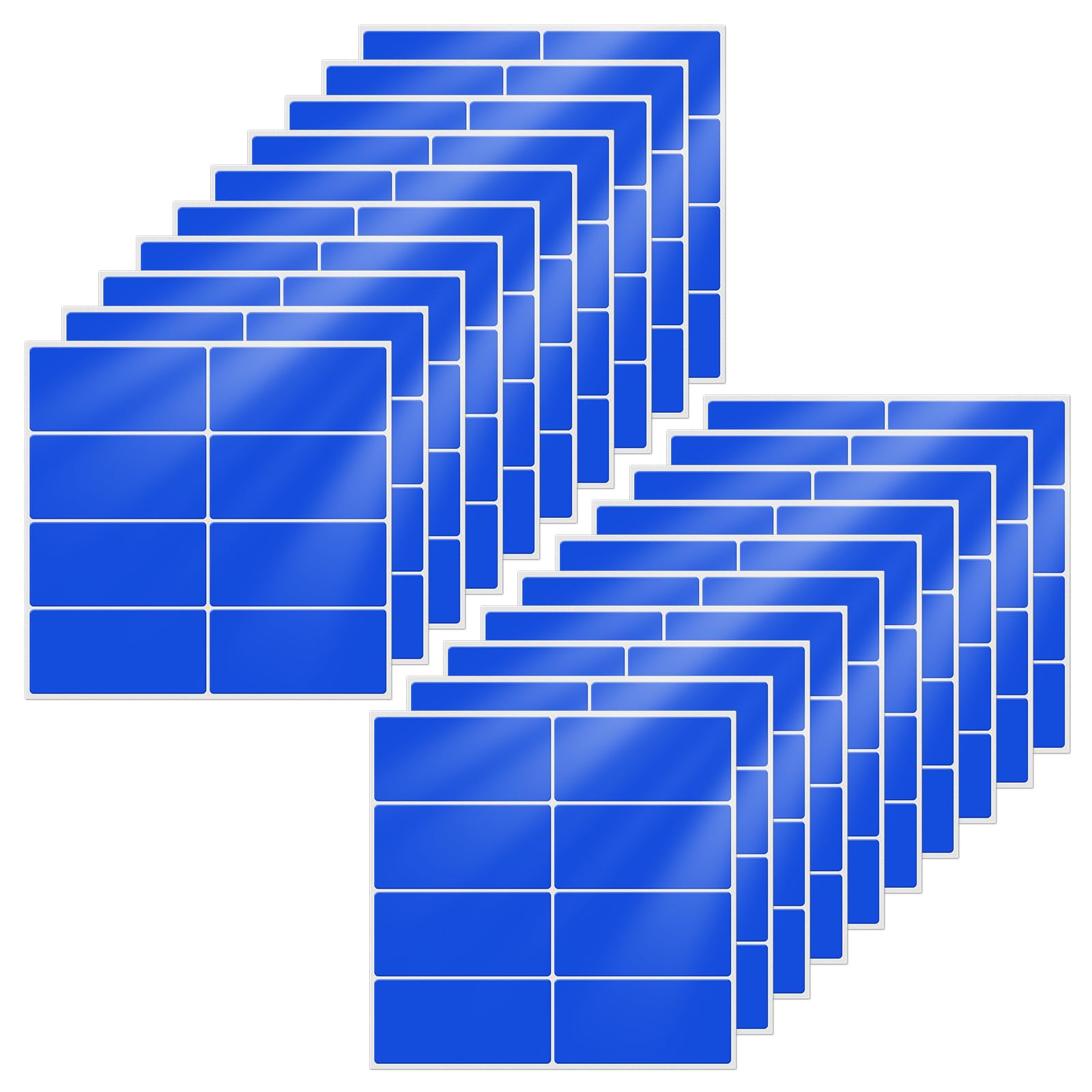 YIKIADA Blue Color Coding Labels 1.57" × 0.75" Self-Adhesive Rectangle Stickers Waterproof Name Tags for Office School Home 160 PCS