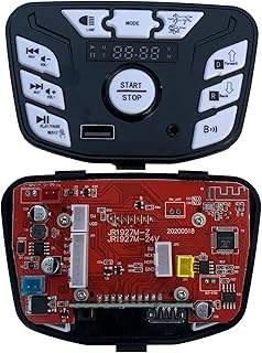 JR1927M-Z 24V Black Children's Electric Vehicle Central Control, with Music Playback, Power Supply, Forward and Backward Functions,Stroller Ride On Car Replacement Parts