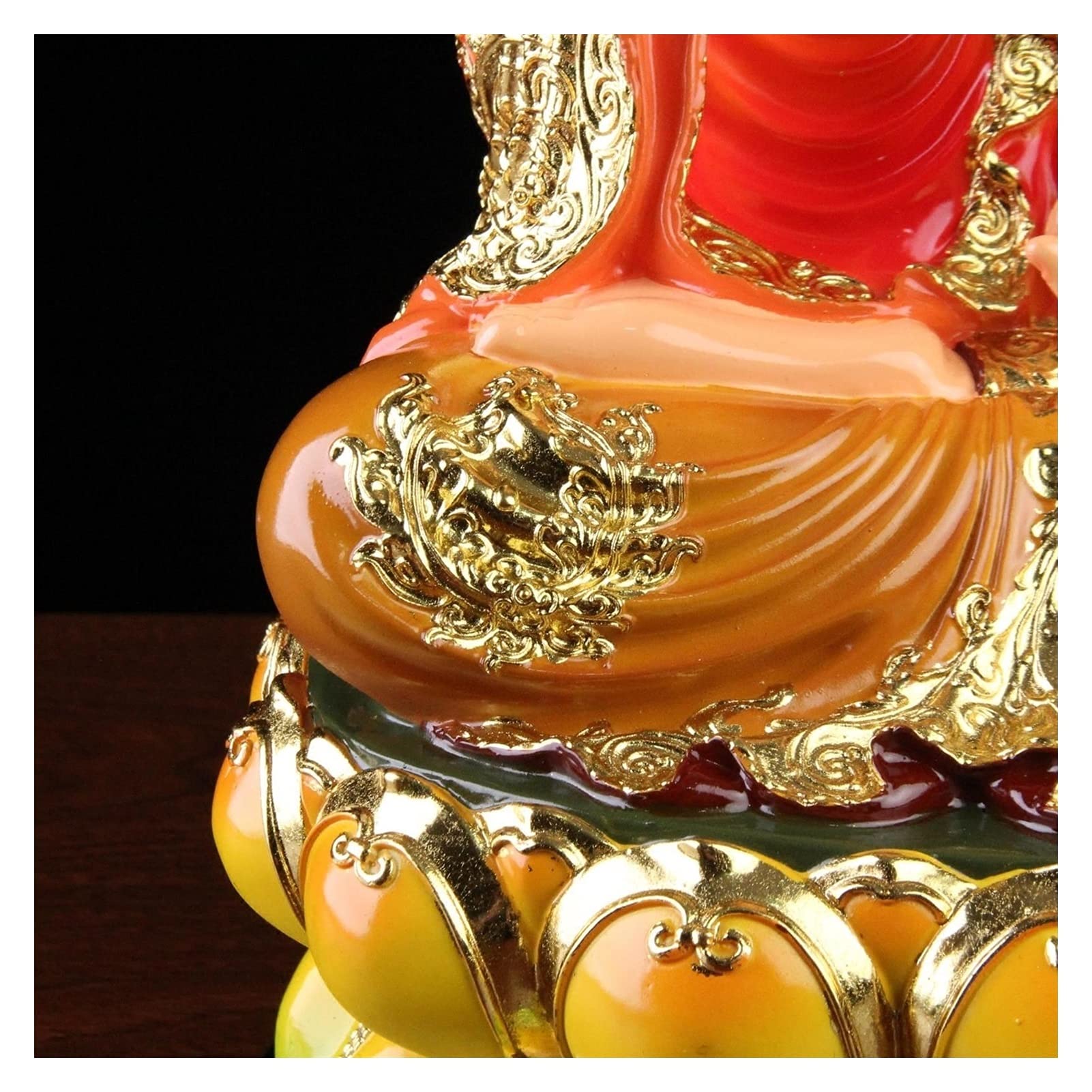 Guanyin Guanyin Adoración de Buda Sala de Estar Adornos de la Fortuna Guanyin Avalokitesvara Figura de Resina Estatuilla Estatuilla Sana y Segura Estatua de Buda (Size : 40CM Height) Good