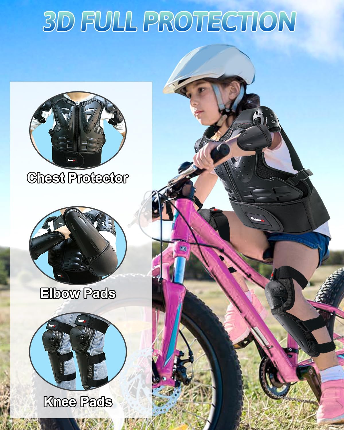 Cycling Mountain Biking Protective Gear Kids Motorcycle Armor Suit