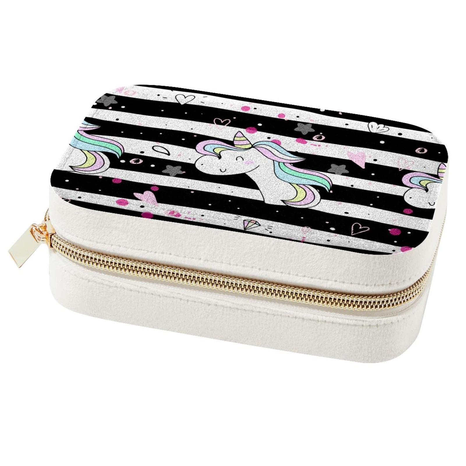 Boîte à bijoux licorne pour vos voyages - Coffret compact pour bagues et boucles