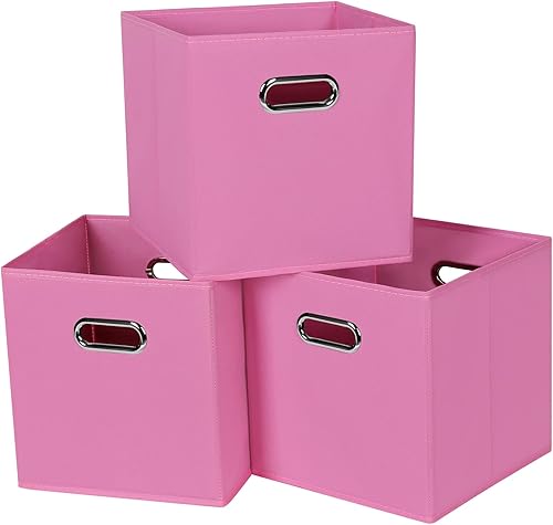 Contenedores de almacenamiento de cubo de tela negros, 13x13x13 pulgadas, contenedor organizador de cubo con cajas de almacenamiento plegables con