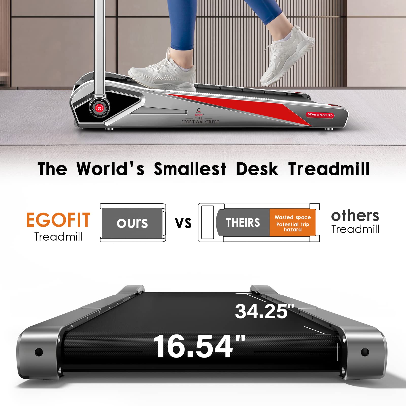 Amazon | Egofit Walker Plus M1T 電動ウォーキングマシン 最小ルーム
