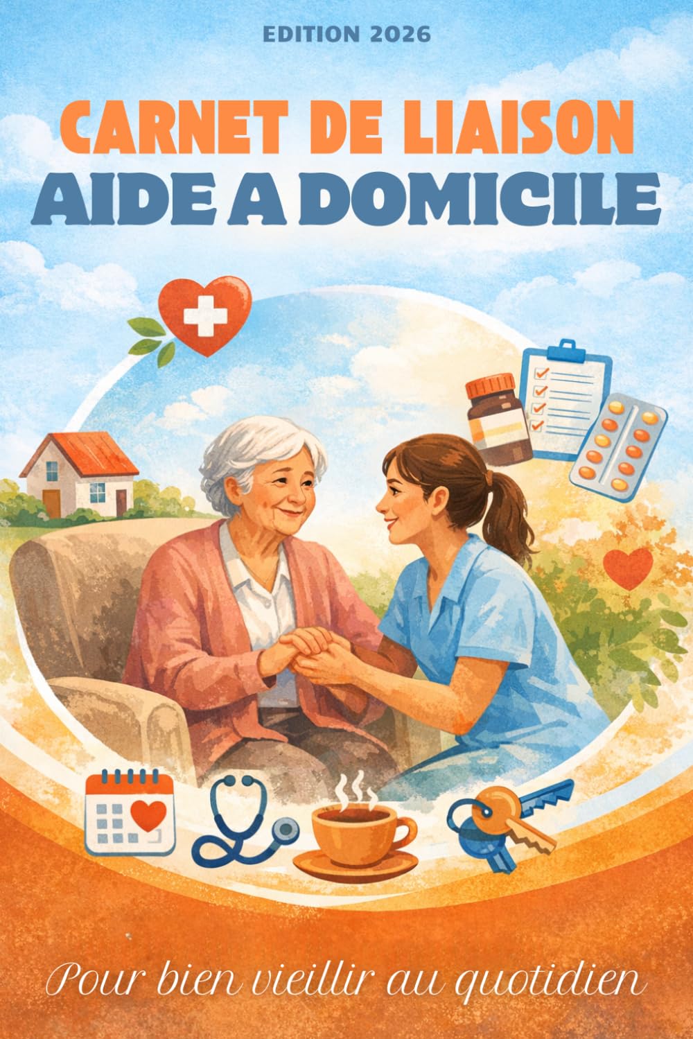 Carnet de liaison aide à domicile: Carnet de suivi quotidien pour auxiliaires de vie et aide à domicile – Outil de transmission et d’observation pour l’accompagnement des personnes âgées