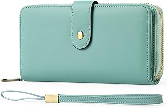 GAEKEAO Purses for Women Leather Ladies Purse Large Capacit Womens Wallet with Multiple Card Slots and Zipper Pocket
