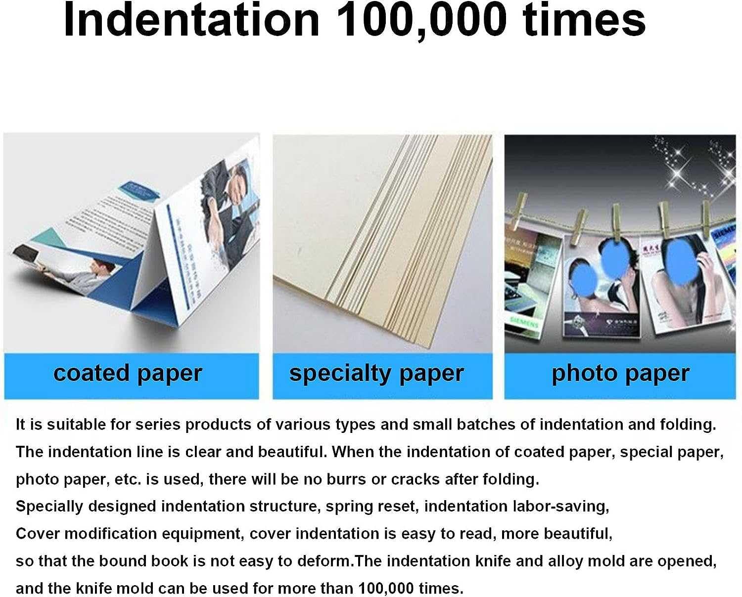 500 g Papier A4/A3 Kleine manuelle Falzmaschine | Heavy Duty Papier Ordner Falter Ritzwerkzeug – Gewerbe Büro Faltmaschine | Brieffaltenmaschine Kartenmaschine