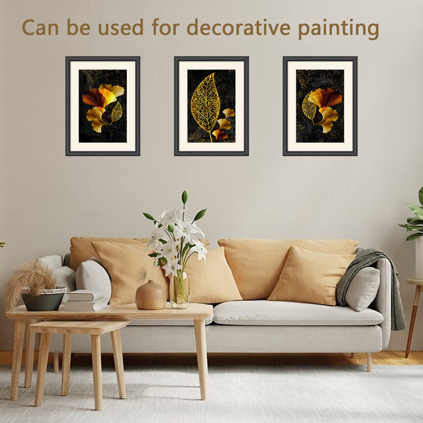 300 Feuilles D'or Imitation Rectangulaires 80x85 Mm - Pour Nail Art, Dorure, Décoration