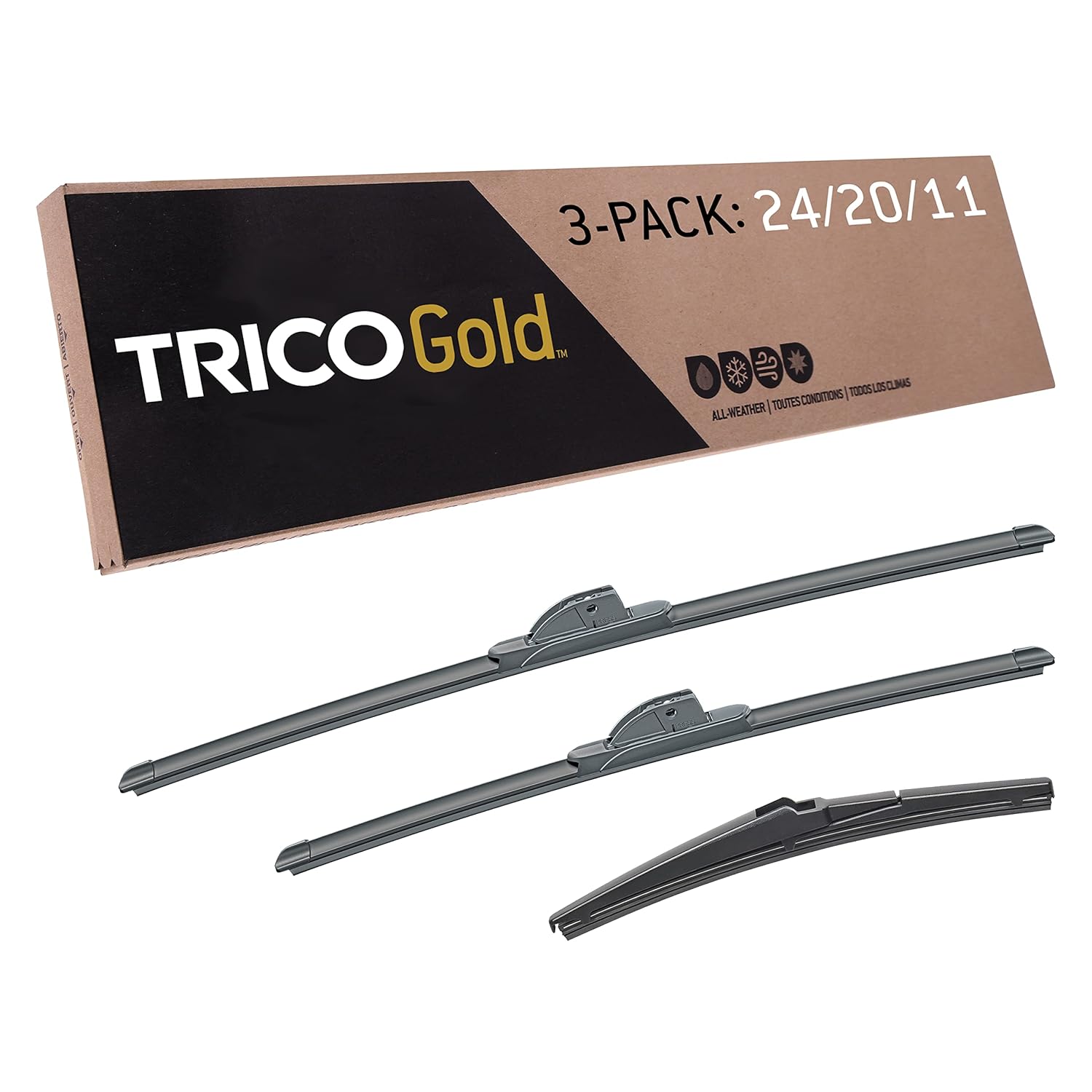 Trico Gold Driver/Passenger/Rear Kit Replacement Windshield Wiper