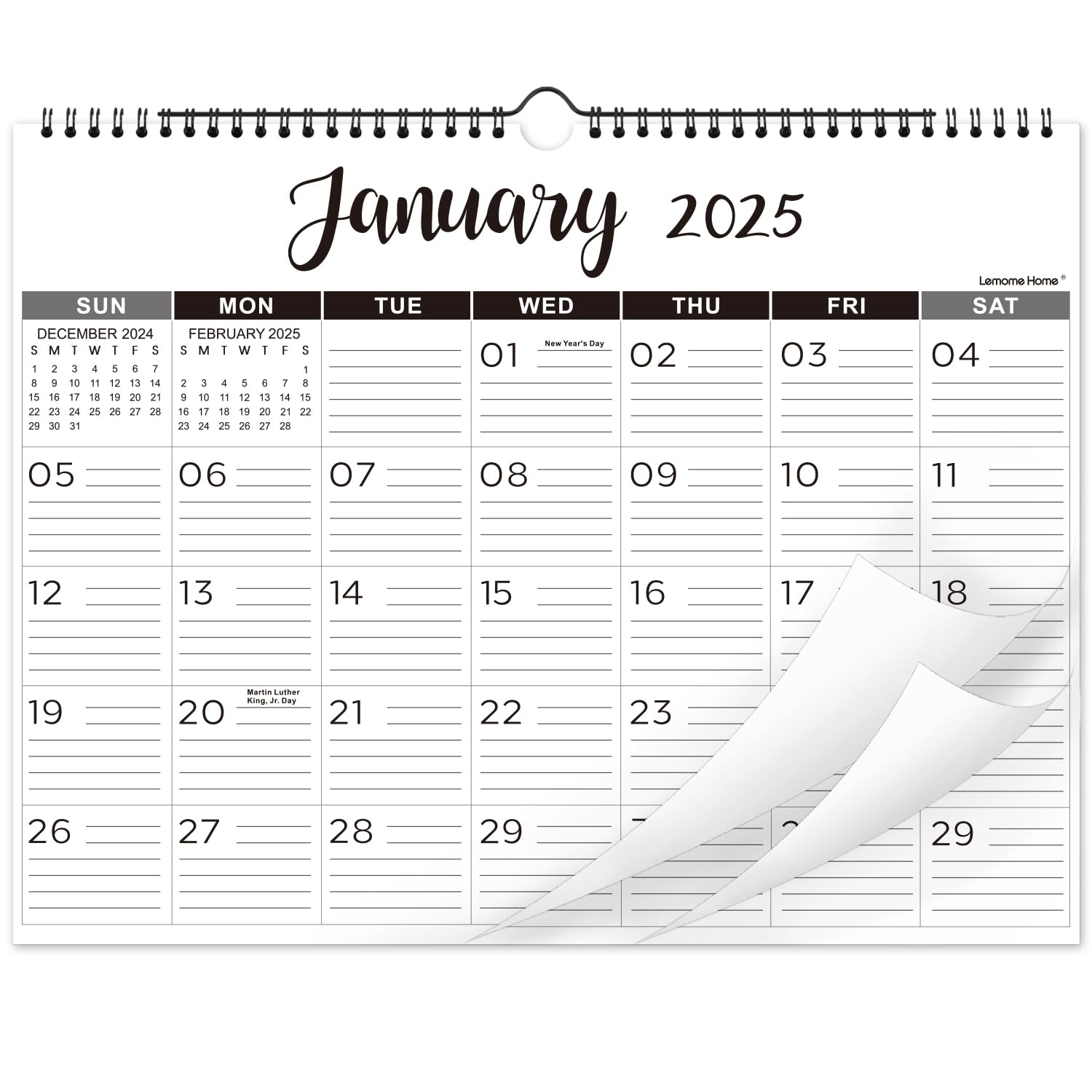 Amazon.com: Calendar 2025 - Wall Calendar 2025, 2025 Calendar with Thick Paper, 15