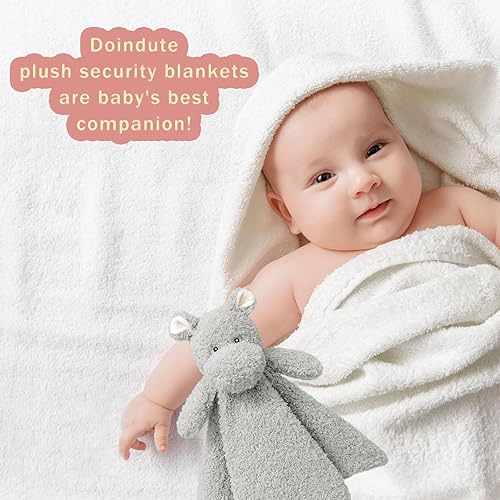 Miniatura 6 de Manta de seguridad suave de hipopótamo gris bebé, manta de felpa de personaje hipopótamo, regalo de baby shower/guardería, manta para acurrucarse
