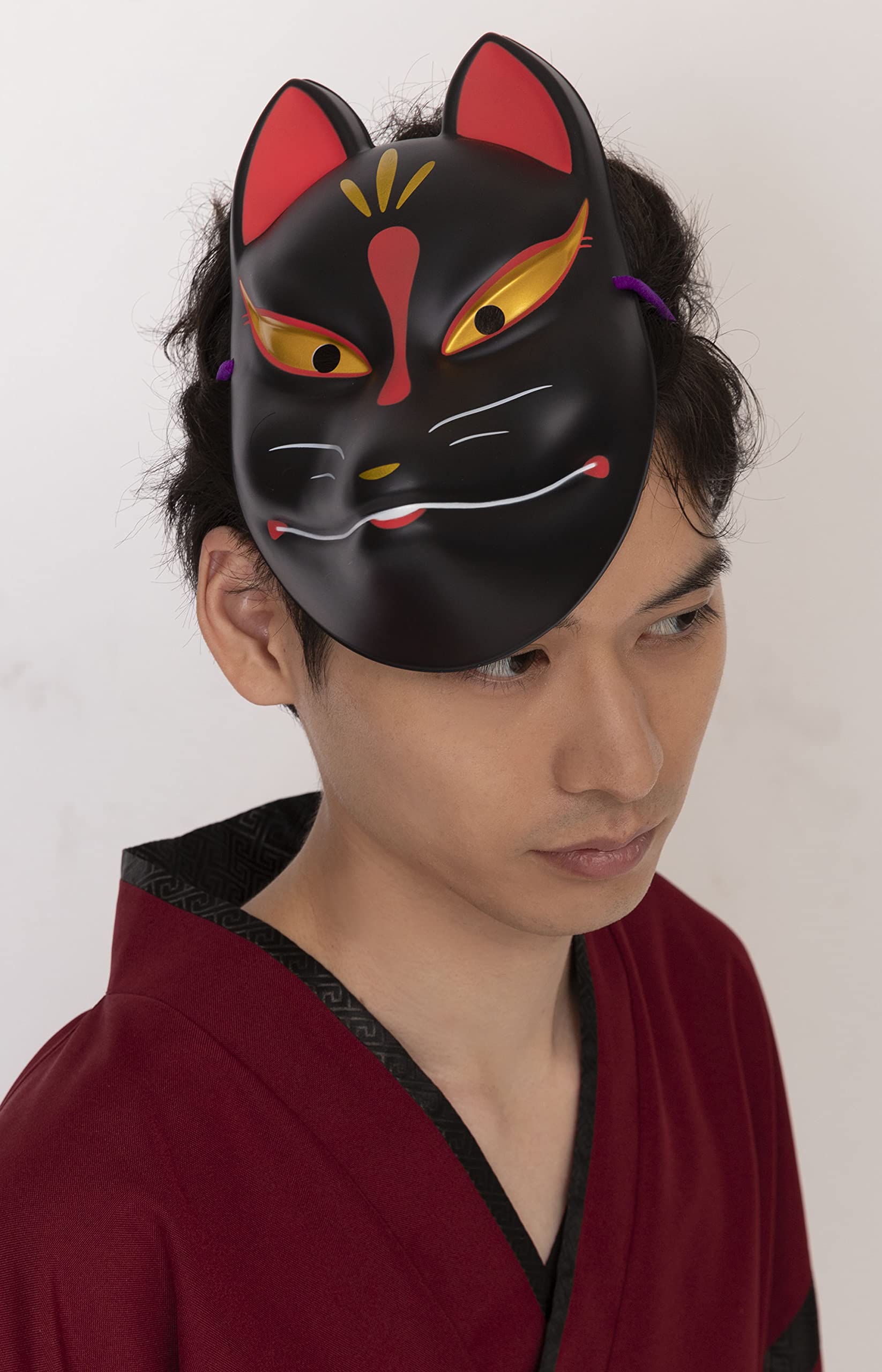 Amazon | クリアストーン(Clearstone) 民芸お面 黒狐 ユニセックス