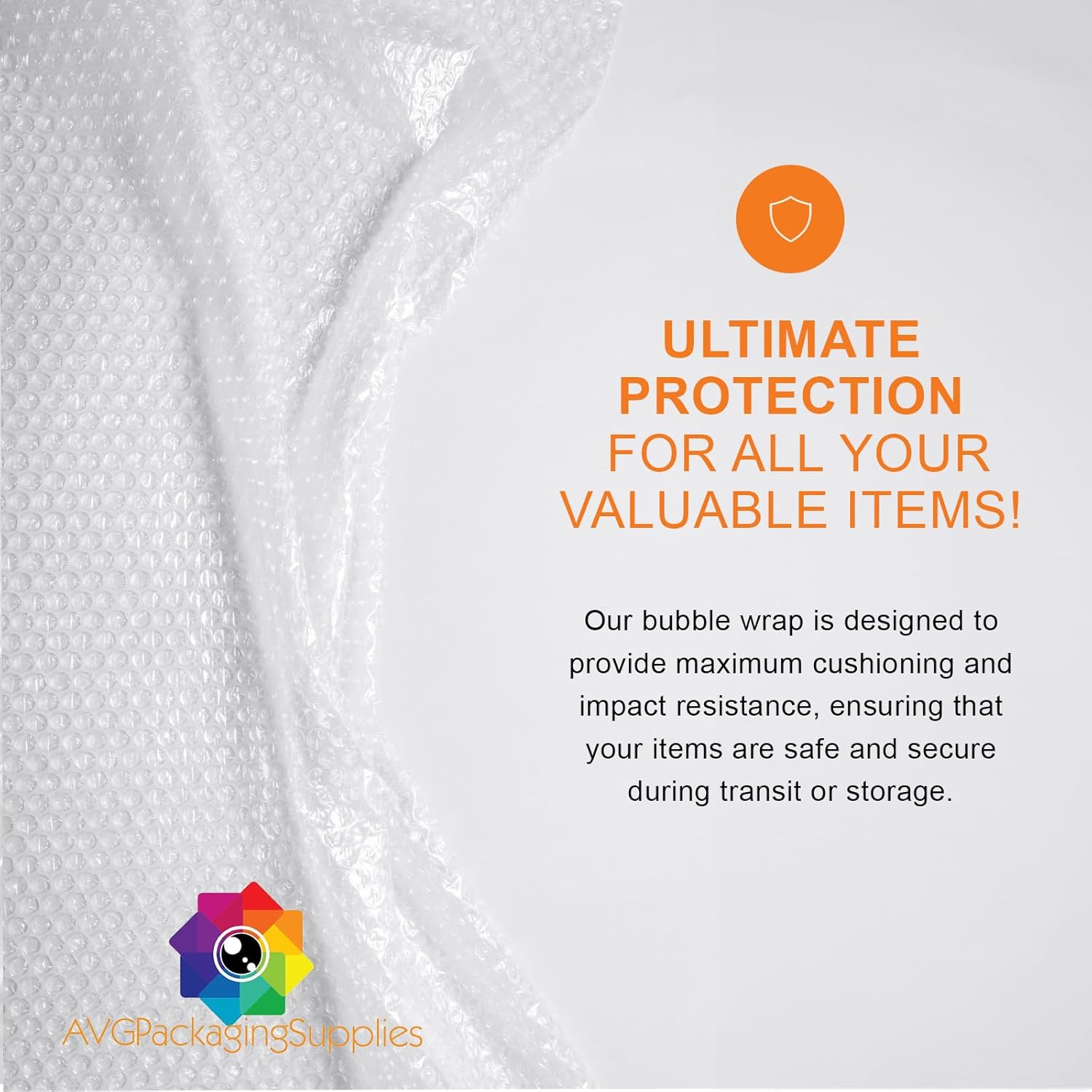 AVG Packaging Small Bubble Wrap - Bulk Bubble Wrap Roll for Moving & Shipping - Heavy Duty Packing Wrap, Perforated Every 12" (175' x 3/16" x 12")