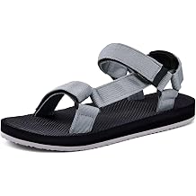 WateLves Mens Sandals Hiking-Sport-Sandals with Adjustable Webbing Lightweight Water-Athletic-Beach-Sandals for Walking-Fishing-Travel-Trekking-Camping