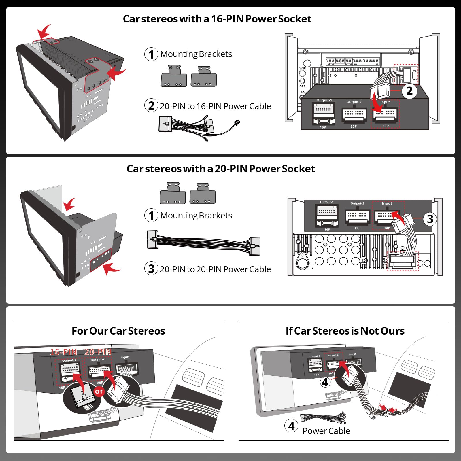 ATOTO CA-AEC122D Amplificateur Voiture, pour A5LG2A7T-S01, Autoradio 2 Din Android, 7"Écran Tactile Récepteurs multimédia, CarPlay et Android Auto sans Fil,Connexion WiFi/Bluetooth/USB,Caméra de recul