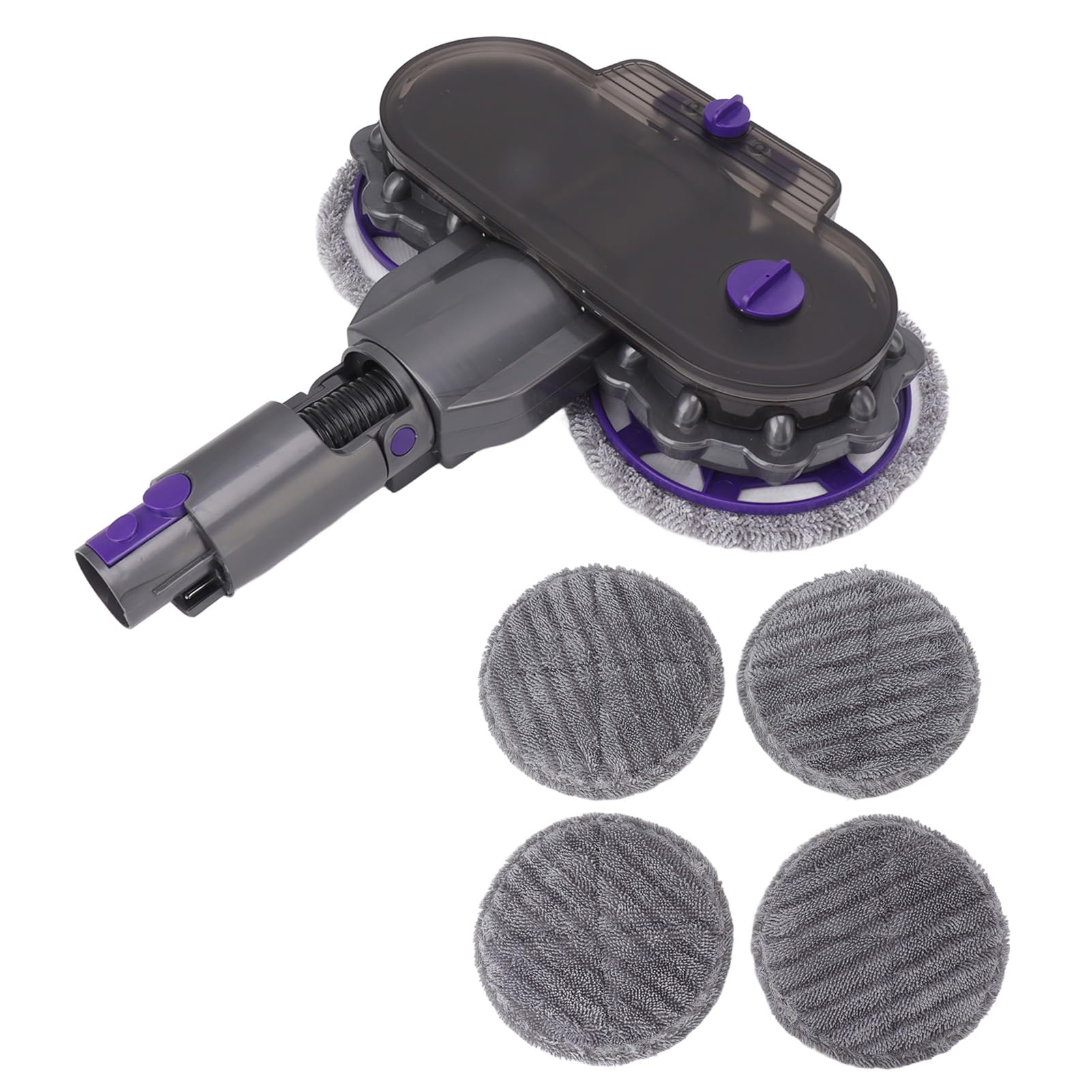 Accesorio para Cabezal de Fregona Eléctrica, Cabezal de Limpieza Eléctrico, Cabezal de Repuesto para Fregona en Seco y Húmedo, Compatible con V7, V8, V10, V11, V12, V15, con 6