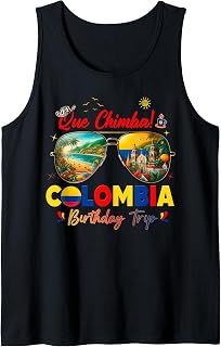 Colombia Vacation Cartagena Trip Crew Tank Top