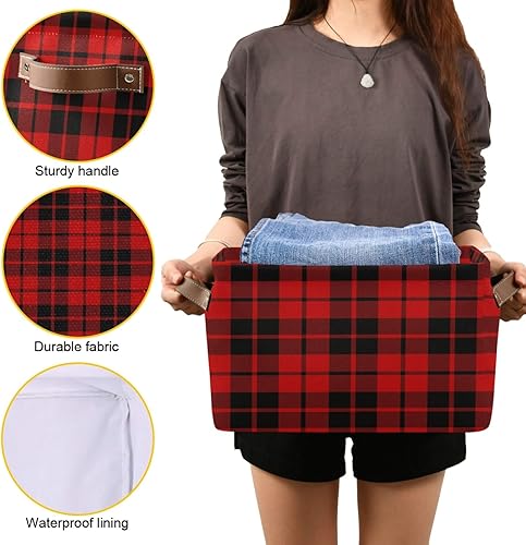 Miniatura 39 de AUUXVA Cesta de almacenamiento con textura de mármol de oro rosa, caja de almacenamiento de lona duradera plegable para juguetes, cesta organizadora