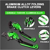 Replacement lever kit Motorcycle Brake Clutch Levers Handlebar Grip End For CB125R CB 125R CB 125 R 2011 2012 2013 2014 2015 2016 2017 2018 2019 2020 2021(Titanium) - 8