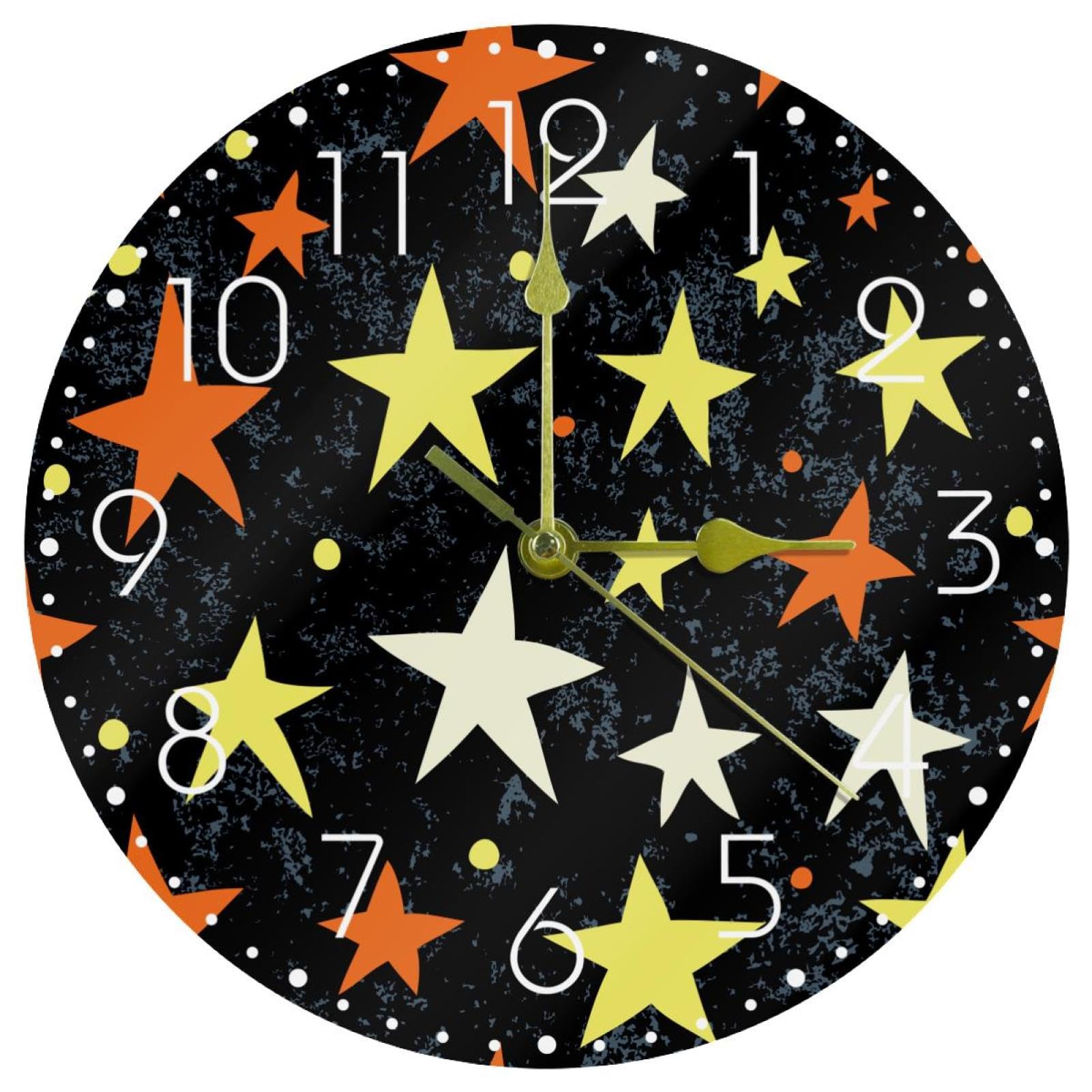 Horloge murale sans tic-tac en acrylique pour stopper les bruits nocturnes