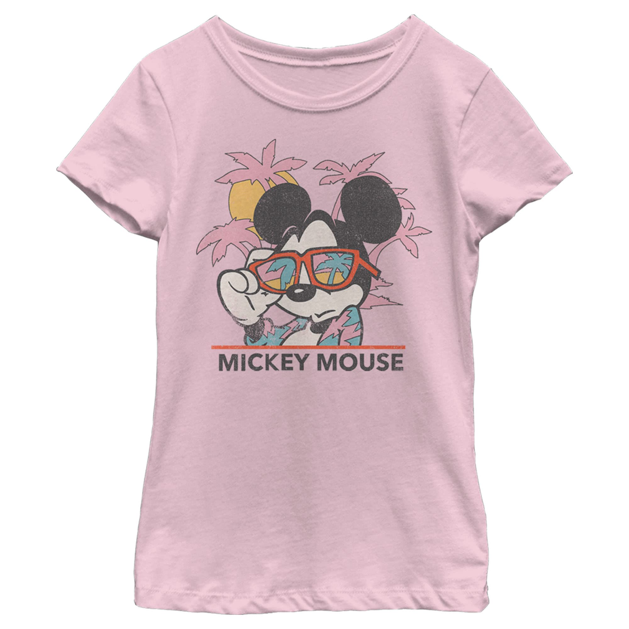 T-shirt Mickey Mouse fille manches courtes imprimé Beach Ready