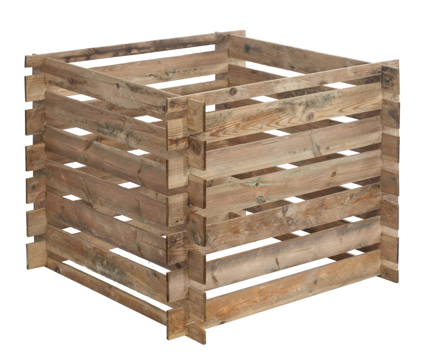 Composteur en Bois traité 71 x 100 x 100 cm MezzitoL - 520L -