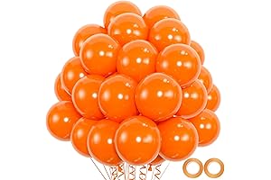 Orange Latex Balloons 100pcs - Halloween Party Decorations