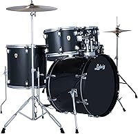 Ludwig Drive 5-Piece Drum Set with Cymbals, Hardware & Throne - Moon Dust Finish for Beginners