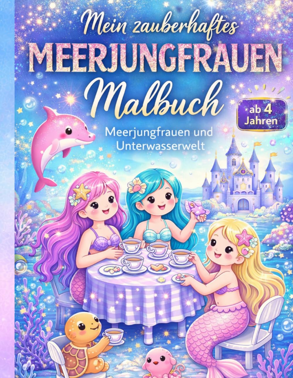 Mein zauberhaftes Meerjungfrauen Malbuch: Meerjungfrauen und Unterwasserwelt ab 4 Jahren