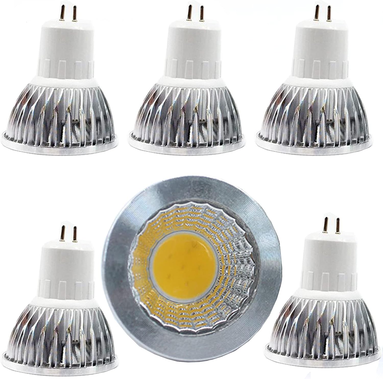 JUTHREE 9W LED gu5.3 Light Bulbs, Dimmable 90W Equivalent LED Halogen