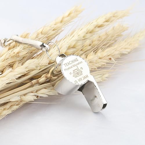 Miniatura 5 de UJIMS PE, regalos de agradecimiento para maestros, silbato de educación física con cordón para profesores, entrenadores, árbitros, regalo del día