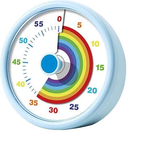 Miniatura 11 de Temporizador visual para niños, temporizador de tiempo de 60 minutos, temporizador para niños, para aula, oficina en casa, temporizador de cuenta