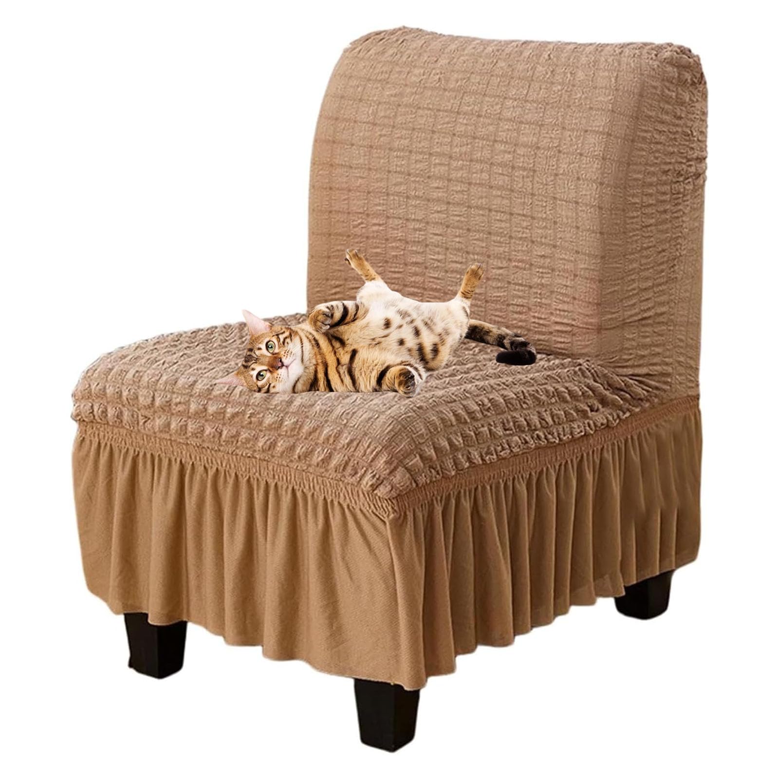 Ensemble housses meubles résistantes aux animaux chaise sans accoudoirs