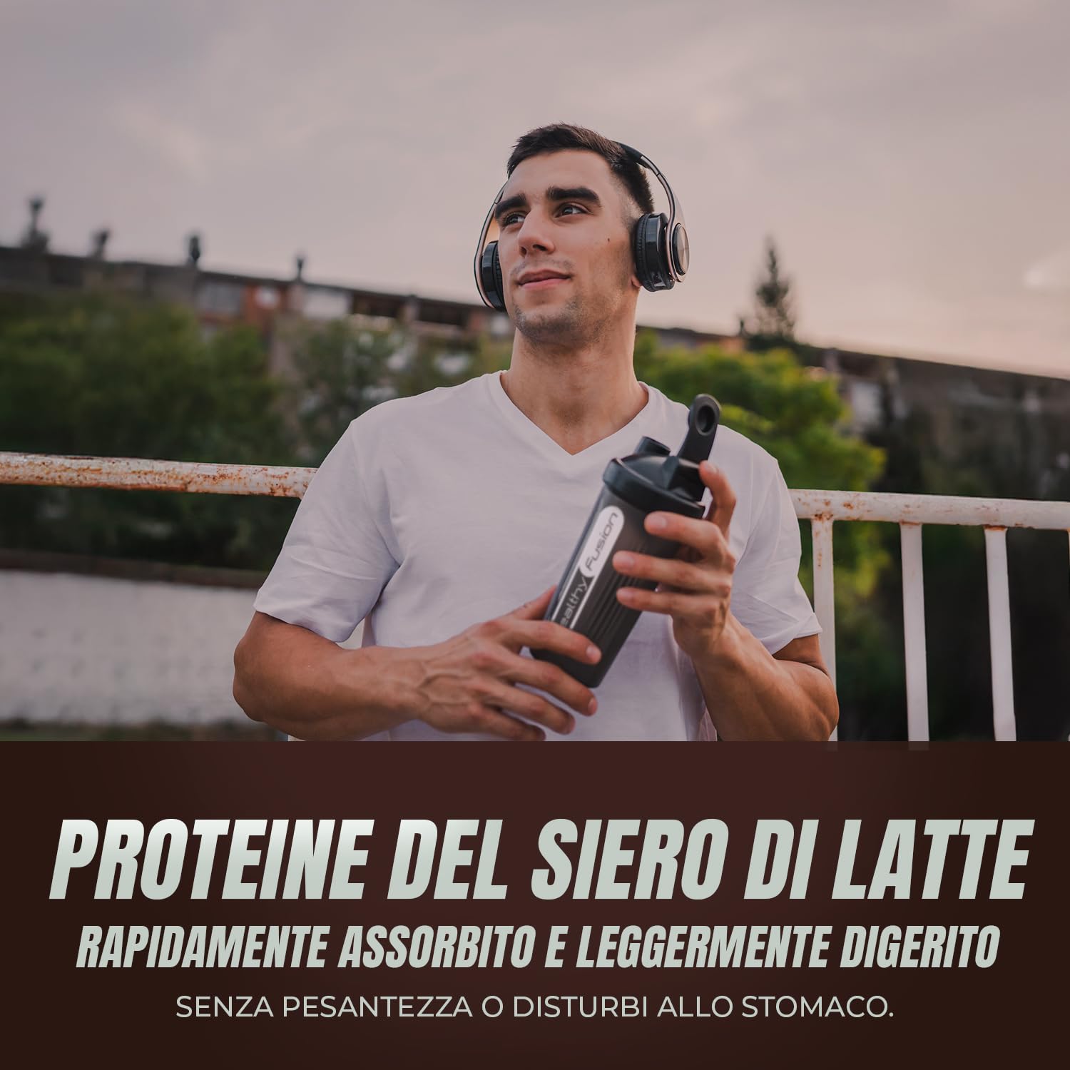 Healthy FUSION Proteine di Assimilazione Rapida del Siero di Latte con Collagene e Magnesio, Aumenta la massa e il recupero muscolare, Migliora l'allenamento sportivo, 1000g (Cioccolato)