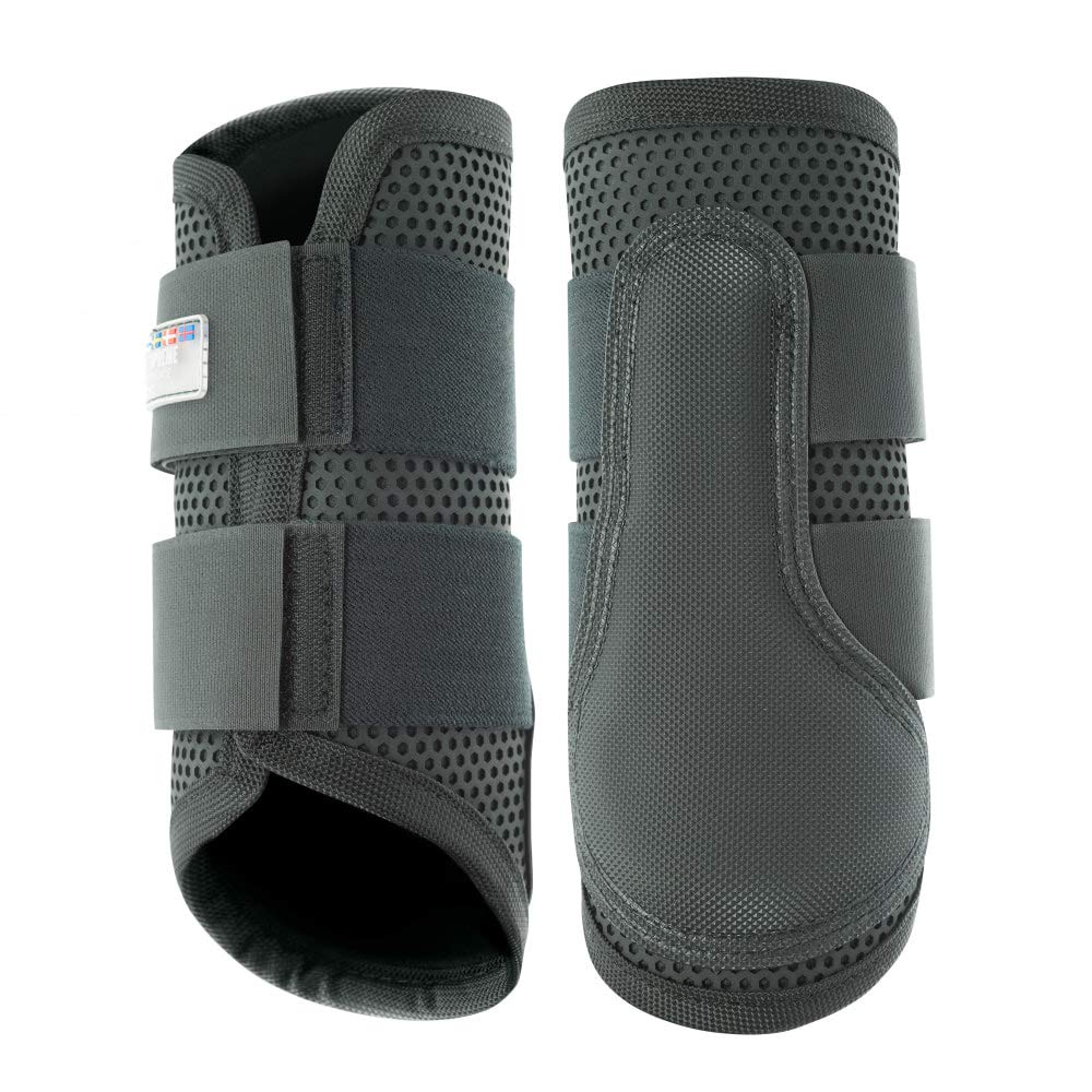 HORZE Impact Dressur Fesselkopfgamaschen, Schwarz, L