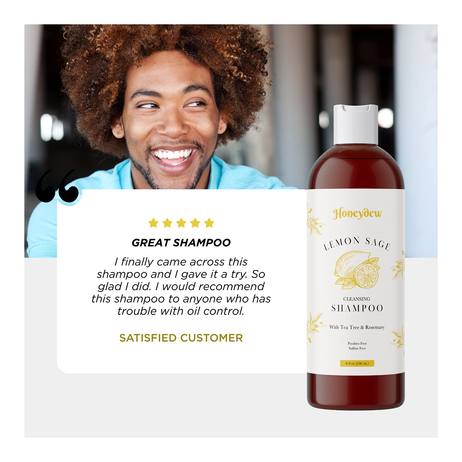 Lemon Sage Shampoo for Oily Hair Herbal Oily Hair Shampoo for Greasy