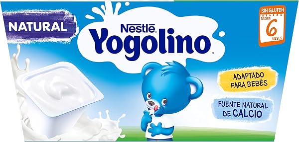 YOGOLINO NESTLÉ Natural, a partir de 6 meses, Pack de 6 (4x100g), Fórmula mejorada - 5