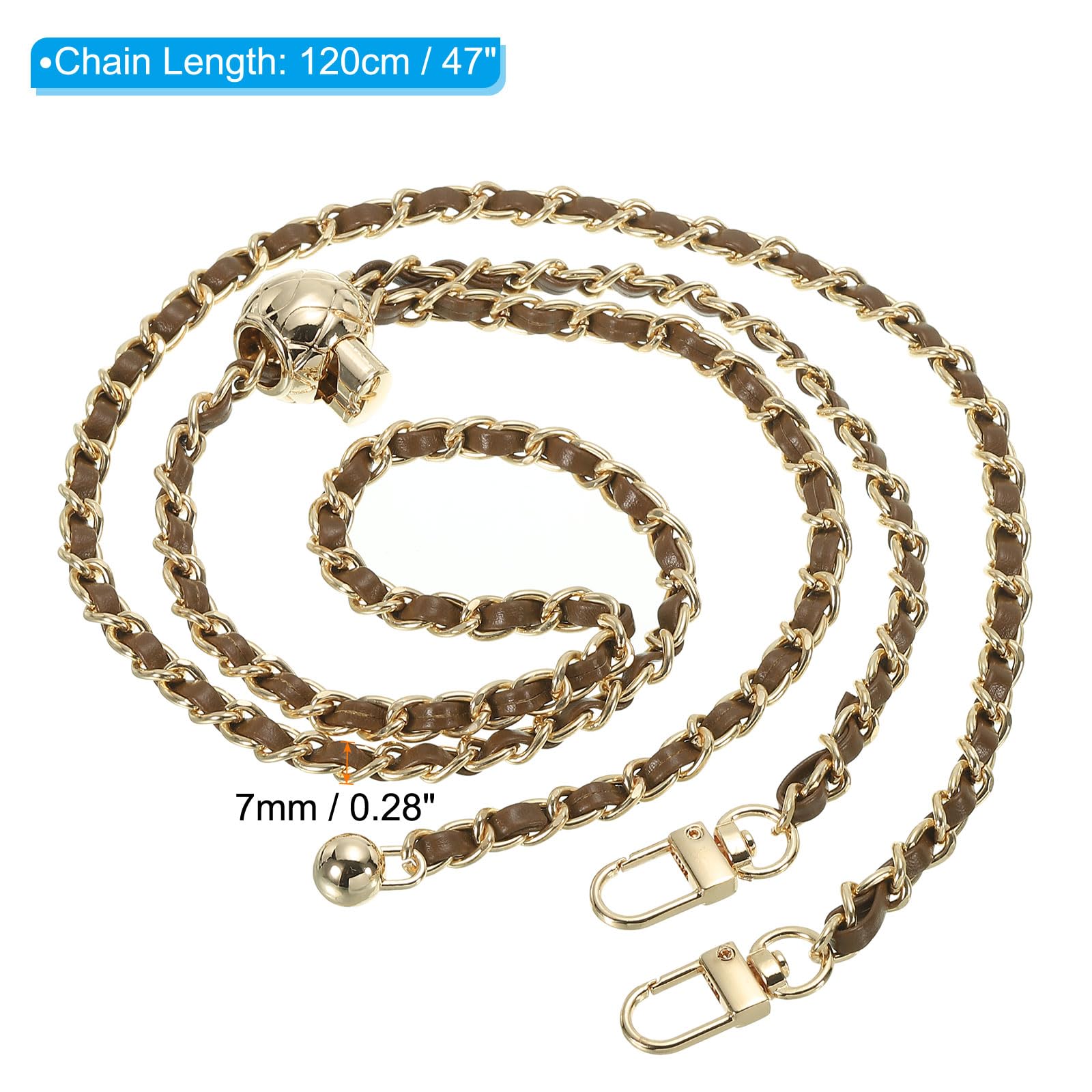 PATIKIL 47 Inch Thin Purse Chain Strap Adjustable - Image 2