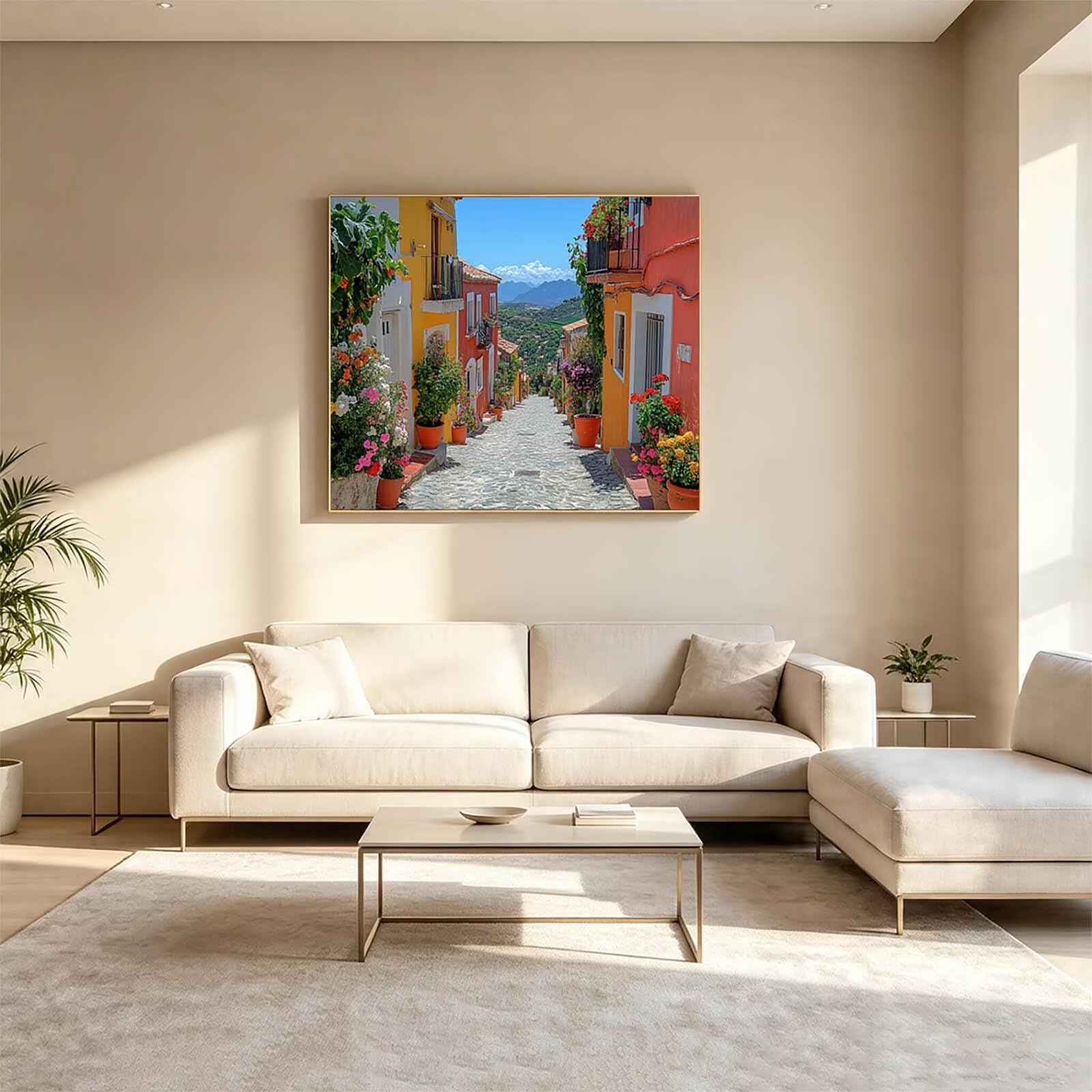 Peinture Numero Adulte Street View Toile Peinture Colorée 80x60cm ZSHS2826